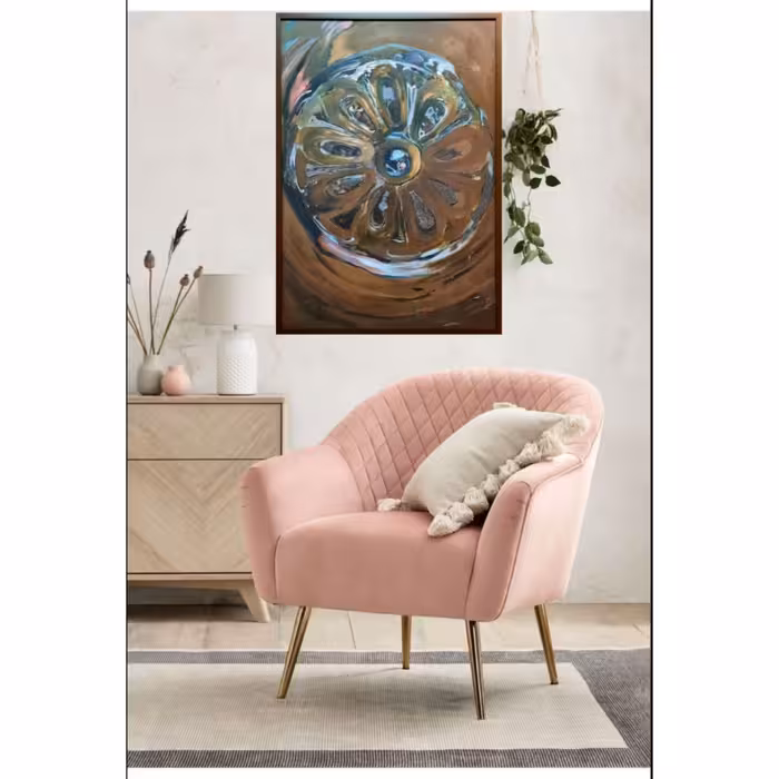 تابلو نقاشی میکس مدیا طرح نور کد 129