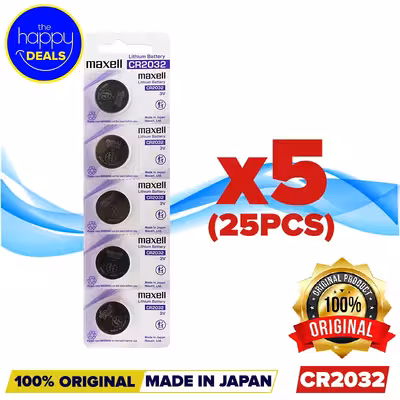 باتری سکه ای مکسل مدل CR2032 بسته 5 عددي