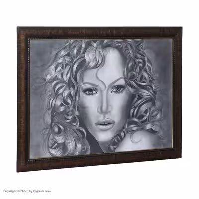 تابلو نقاشی سیاه قلم مدل هنر پیشه کد 1