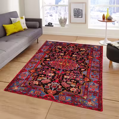 فرش دستباف یک و نیم متری طرح ترنج مدل HA54