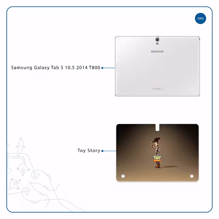 برچسب پوششی ماهوت مدل Toy Story مناسب برای تبلت سامسونگ Galaxy Tab S 10.5 2014 T800