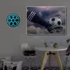چراغ دیواری نئون دیزاین مدل Soccer-Ball-BL_TBL