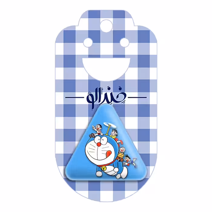 پیکسل خندالو طرح انیمه دورایمون مدل مثلثی کد 12761