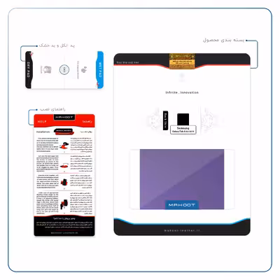 برچسب پوششی ماهوت مدل Matte-BlueBerry مناسب برای تبلت سامسونگ Galaxy Tab A 8.0 2019 T295