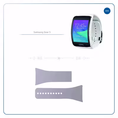 برچسب ماهوت طرح Matte-Silver مناسب برای ساعت هوشمند سامسونگ Galaxy Gear S