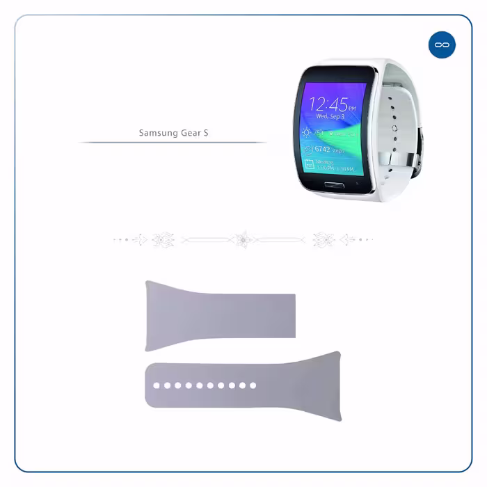 برچسب ماهوت طرح Matte-Silver مناسب برای ساعت هوشمند سامسونگ Galaxy Gear S
