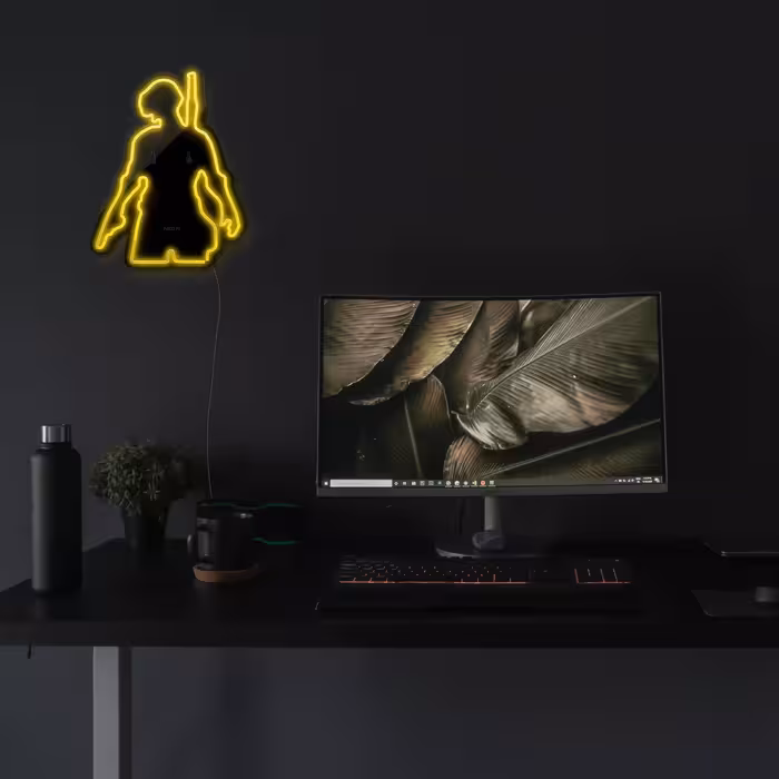 چراغ دیواری نئون دیزاین مدل Pubg-BL_YL