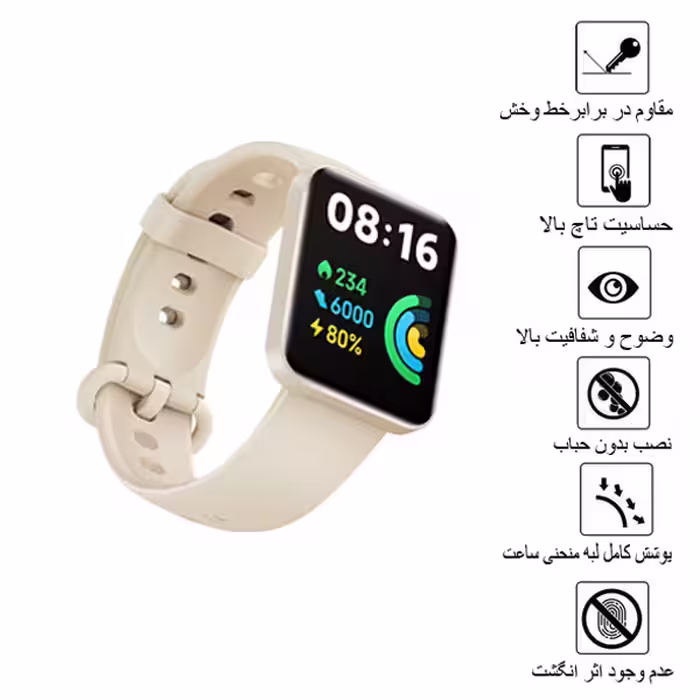 محافظ صفحه نمایش نانو تراستکتور مدل PMB-Glass مناسب برای ساعت هوشمند شیائومی Redmi Watch 2