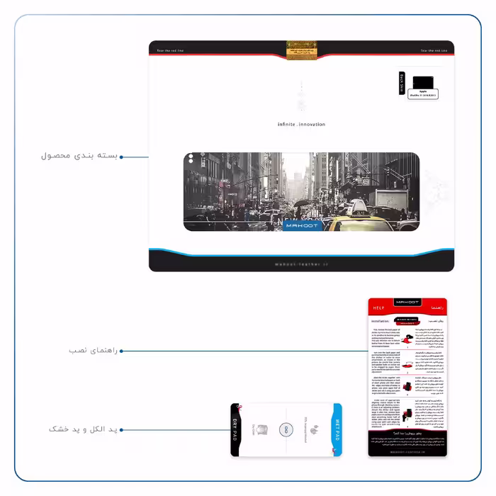 برچسب پوششی ماهوت مدل New York City مناسب برای تبلت اپل iPad Pro 11 2018 A2013