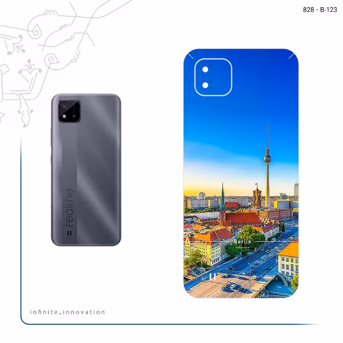 برچسب پوششی ماهوت مدل City of Berlin مناسب برای گوشی موبایل ریلمی C11 2021