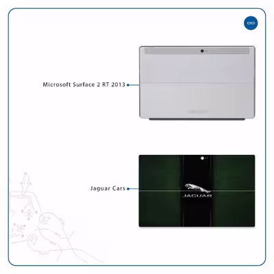 برچسب پوششی ماهوت مدل Jaguar Cars مناسب برای تبلت مایکروسافت Surface 2 RT 2013