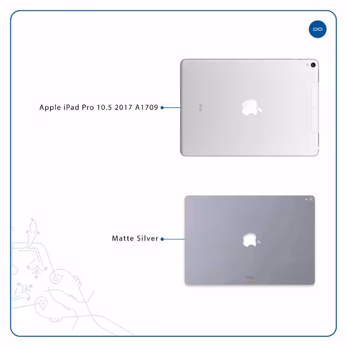 برچسب پوششی ماهوت مدل Matte-Silver مناسب برای تبلت اپل iPad Pro 10.5 2017 A1709
