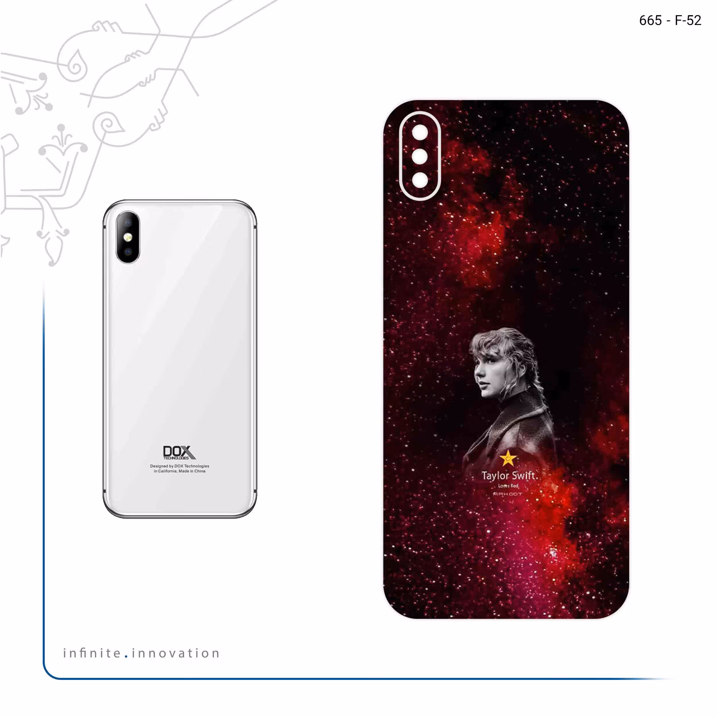 برچسب پوششی ماهوت مدل Taylor Swift مناسب برای گوشی موبایل داکس Botlex 2