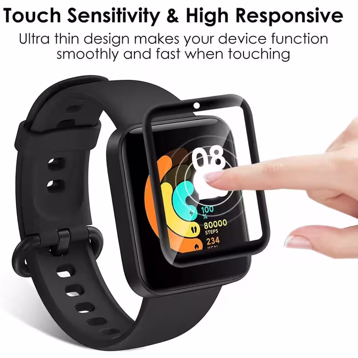 محافظ صفحه نمایش لاین مدل RT007 مناسب برای ساعت هوشمند شیایومی Mi Watch Lite بسته سه عددی