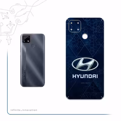 برچسب پوششی ماهوت مدل Hyundai-Logo مناسب برای گوشی موبایل ریلمی C25s