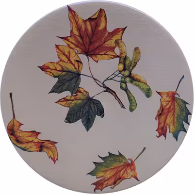 بشقاب دیوارکوب سفالی مدل پاییز مجموعه 3 عددی