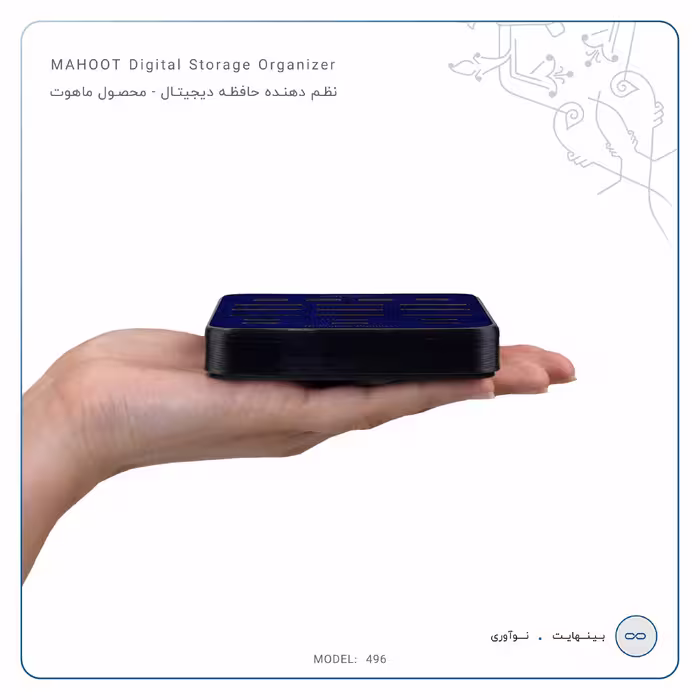 نظم دهنده فضای ذخیره سازی ماهوت مدل Blue-Holographic-496 مناسب برای فلش و مموری کارت