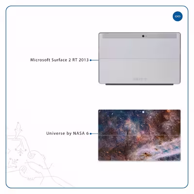 برچسب پوششی ماهوت مدل Universe-by-NASA-6 مناسب برای تبلت مایکروسافت Surface 2 RT 2013