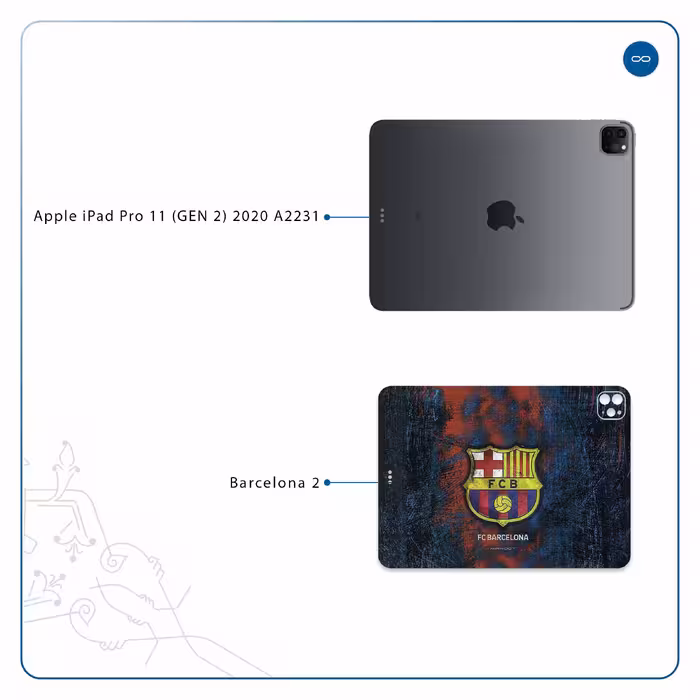 برچسب پوششی ماهوت مدل BARCELONA-2 مناسب برای تبلت اپل iPad Pro 11 (GEN 2) 2020 A2231