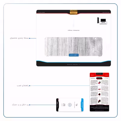 برچسب پوششی ماهوت مدل White Wood مناسب برای تبلت سامسونگ Galaxy Tab E 9.6 2015 T561