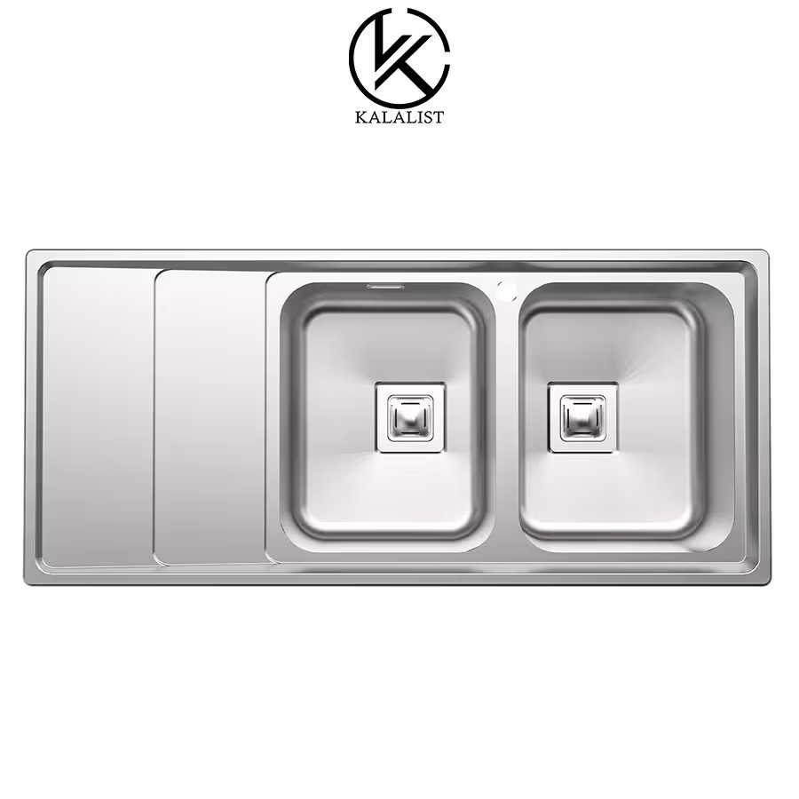 سینک ظرفشویی استیل توکار آلتون مدل ST1162R