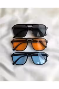 ست 3 تایی عینک آفتابی یونیسکس رنگی فصل جدید - 2170