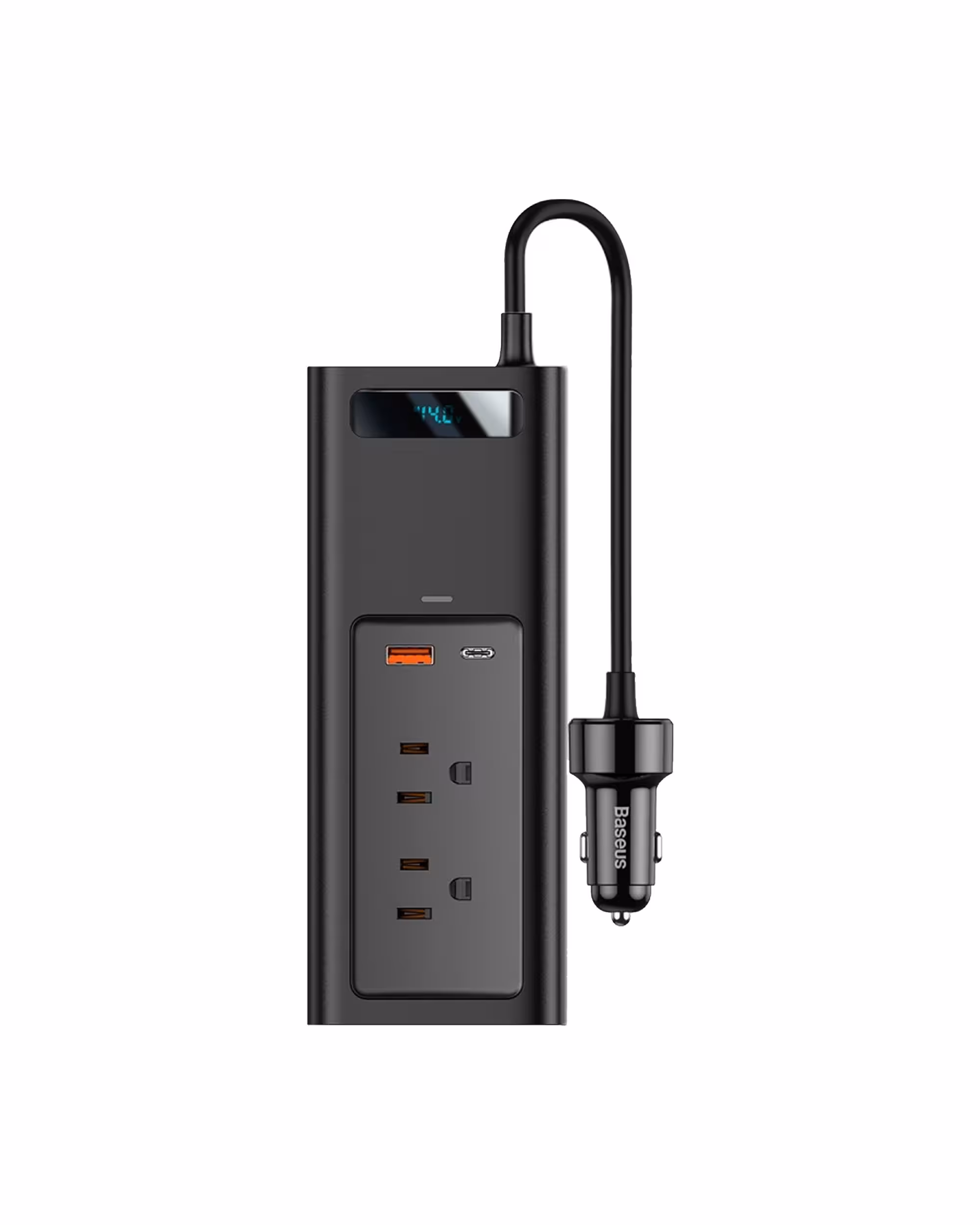 چند راهی و مبدل برق خودرو بیسوس 150 واتی BASEUS 150W POWER INVERTER CRNBQ-01