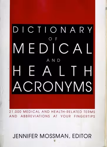 خرید و دانلود نسخه کامل کتاب Dictionary of Medical and Health Acronyms