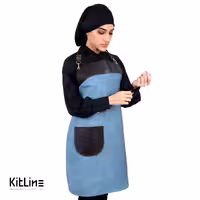 پیشبند جین تمام سنگشور جیب راست پوشاکو