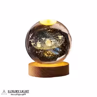 گوی کریستالی سه‌بعدی چراغ خواب مدل سیارات