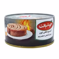 کنسرو ماهی تون دودی در روغن گیاهی خوشبخت 180 گرمی