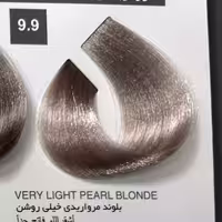 رنگ بلوند مرواریدی خیلی روشن9.9 ،رنگ مو کاترومر بدون آمونیاک و یک عدد اکسیدان 150 میلی لیتر | amazonchi