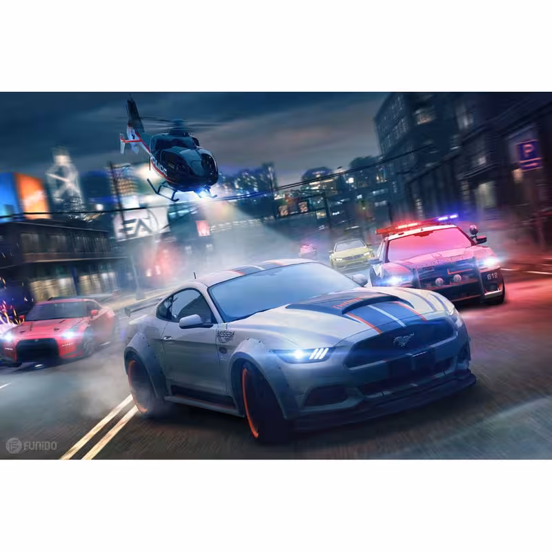 برچسب پلی استیشن 2 اسلیم طرح need for speed کد P98