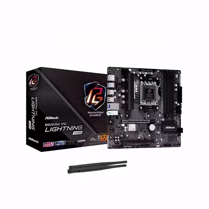مادربرد ازراک مدل B650M PG Lightning WiFi DDR5