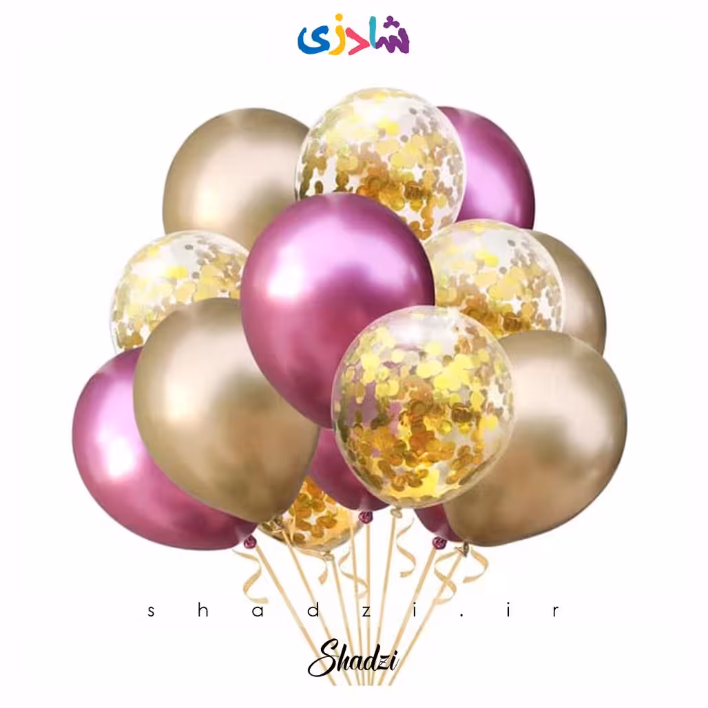 پک 15عددی صورتی طلایی