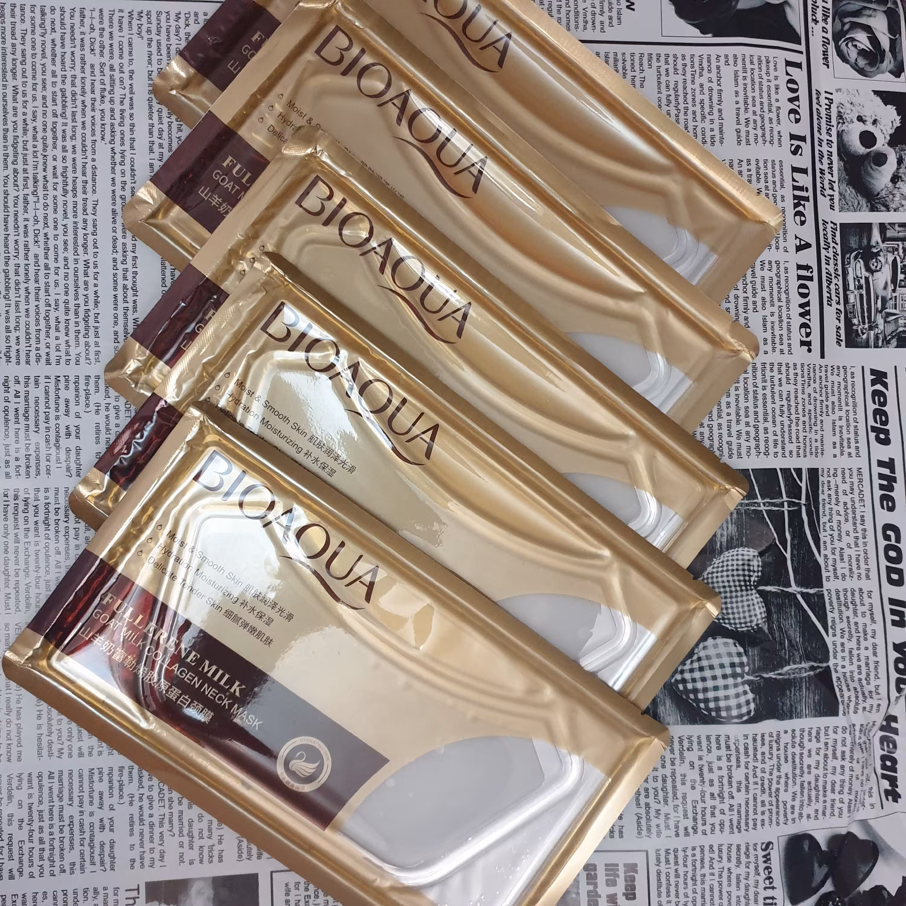 ماسک کلاژن و شیر گردن بایواکوا BIOAQOUA