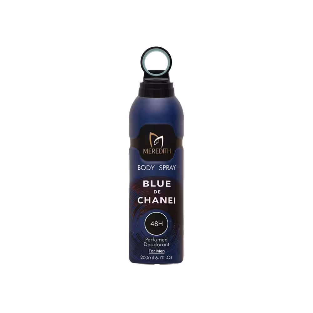 اسپری خوشبو کننده بدن 48 ساعته Blue De Chanel مردیث 200 میلی لیتری