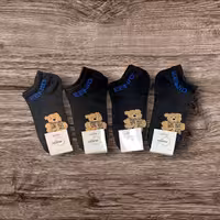 جوراب مچی کارت طوسی بوکله تدی EENID