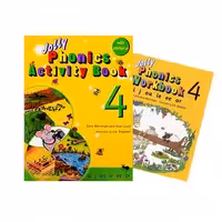 کتاب جولی فونیکس چهار اکتیویتی بوک و ورک بوک Jolly Phonics Activity Book 4   Work book