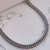 زنجیر استیل مردانه 6 میل 55 سانتی