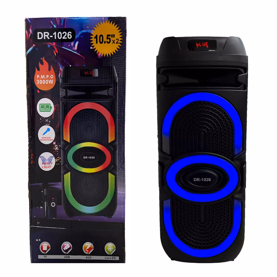 اسپیکر پارتی باکس   Party Box    مدل   DR-1026    ( گارانتی تست 48 ساعته )گارانتی تست