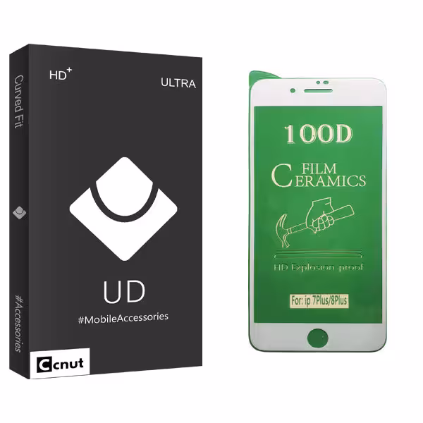 محافظ صفحه نمایش سرامیکی کوکونات مدل UD Black مناسب برای گوشی موبایل اپل iPhone 7 Plus