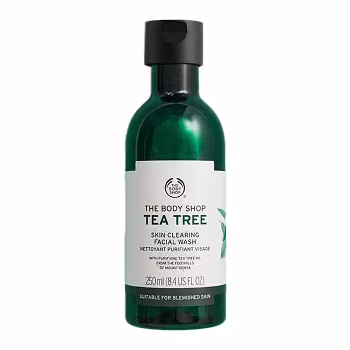 ژل شستشوی صورت حاوی روغن درخت چای (TEA TREE) از برند بادی شاپ، حجم 250 میلی‌لیتر