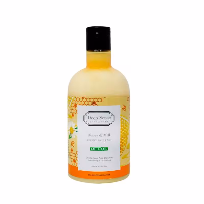 شامپو بدن کرمی شیر و عسل دیپ سنس 400ml