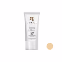 ضد آفتاب کرم پودری ضد چروک و آبرسان با spf 50 لایت فاقد چربی LUCEL SUNSCREEN &amp; MOISTURIZING FOR OILY TO COMBINATION