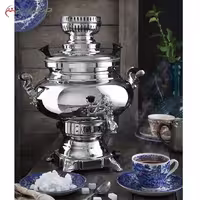 سماور گازی طرح سیمین با حجم 5 لیتر، دارای پیلوت، کد 115