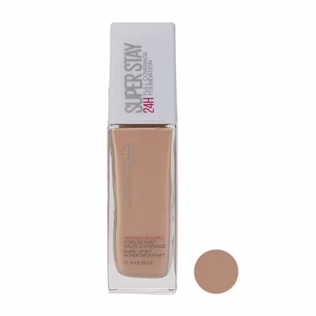 کرم پودر میبلین مدل Super Stay شماره 21