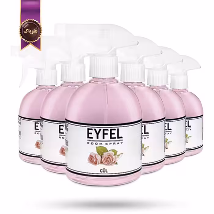 6 عدد اسپری خوشبوکننده هوا ایفل EYFEL مدل گل رز Rose حجم 500 میلی لیتر