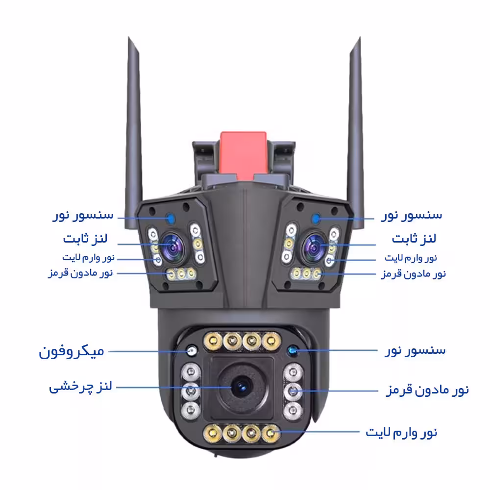 دوربین مداربسته تحت شبکه مدل QQ839-3MP