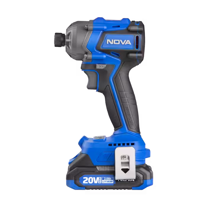 بکس شارژی نووا  20 ولت براشلس ضربه ای با کیف BMC کد 5532